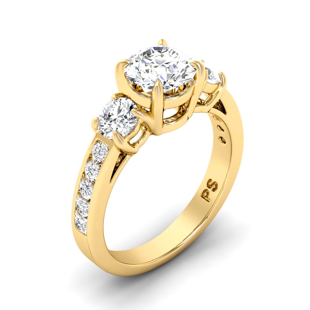 1.10 - 2.25 CT Round Cut Natural Diamonds - Engagement Ring - Primestyle.com