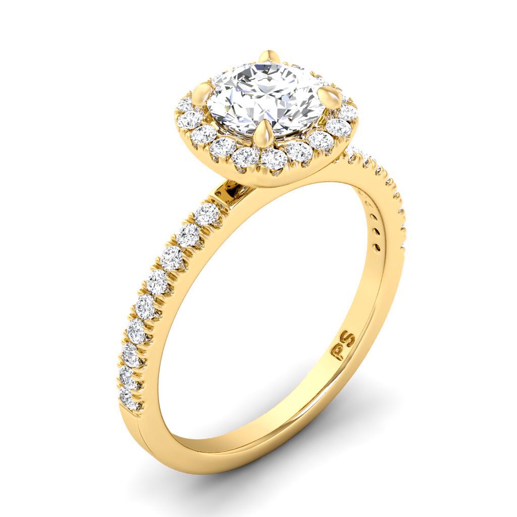 0.75 - 1.90 CT Round Cut Natural Diamonds - Engagement Ring - Primestyle.com