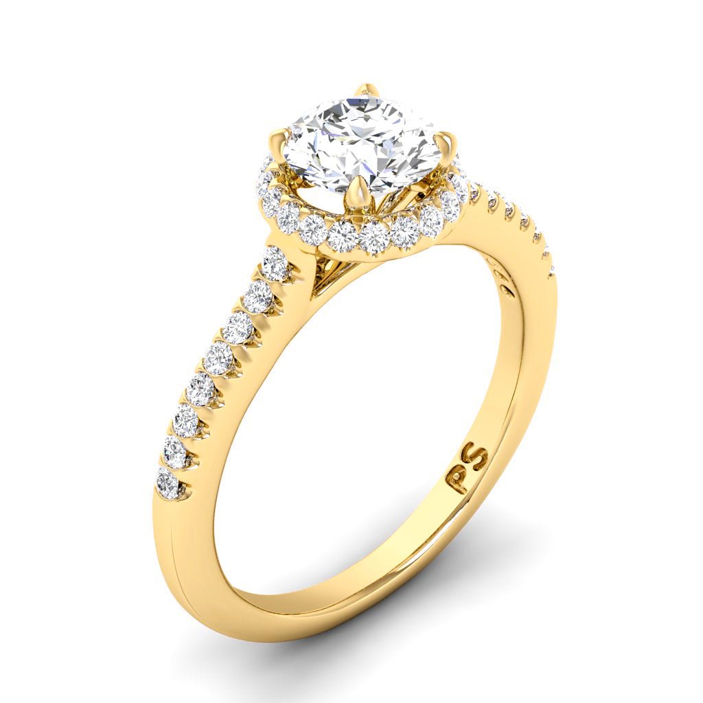 0.80-6.30 CT Round Cut Lab Grown Diamonds - Engagement Ring