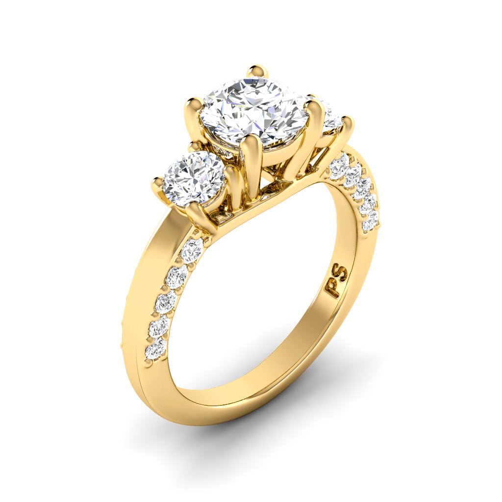 1.25 - 2.40 CT Round Cut Natural Diamonds - Engagement Ring - Primestyle.com