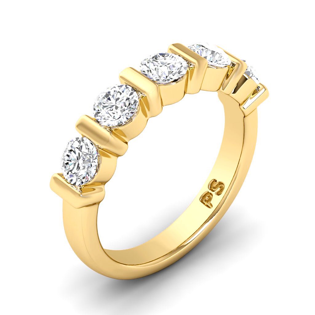 0.80 CT Round Cut Natural Diamonds - Wedding Band