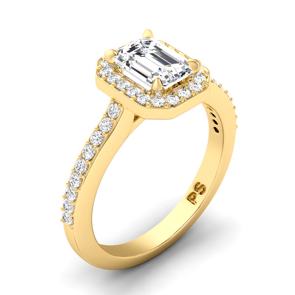 0.65-1.80 CT Round &amp; Emerald Cut Diamonds - Engagement Ring