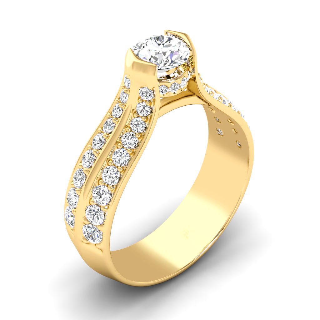 1.15-6.65 CT Round Cut Lab Grown Diamonds - Engagement Ring