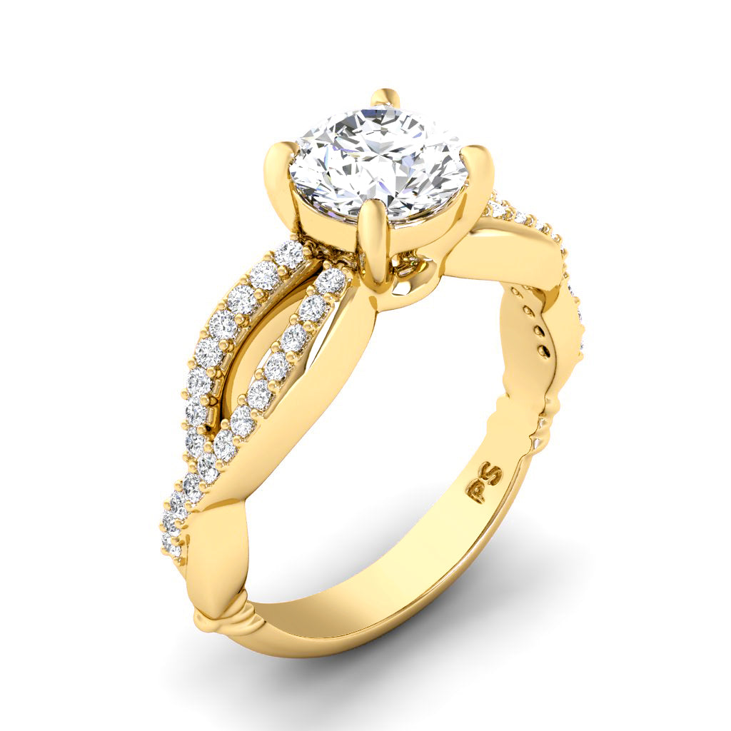 0.55-1.70 CT Round Cut Diamonds - Engagement Ring