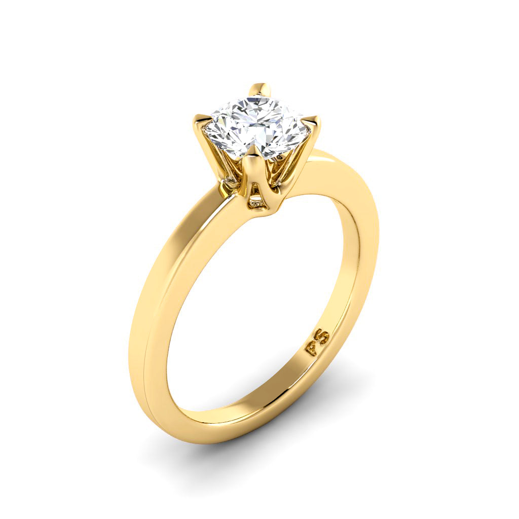 0.50-3.00 CT Round Cut Lab Grown Diamonds - Solitaire Ring