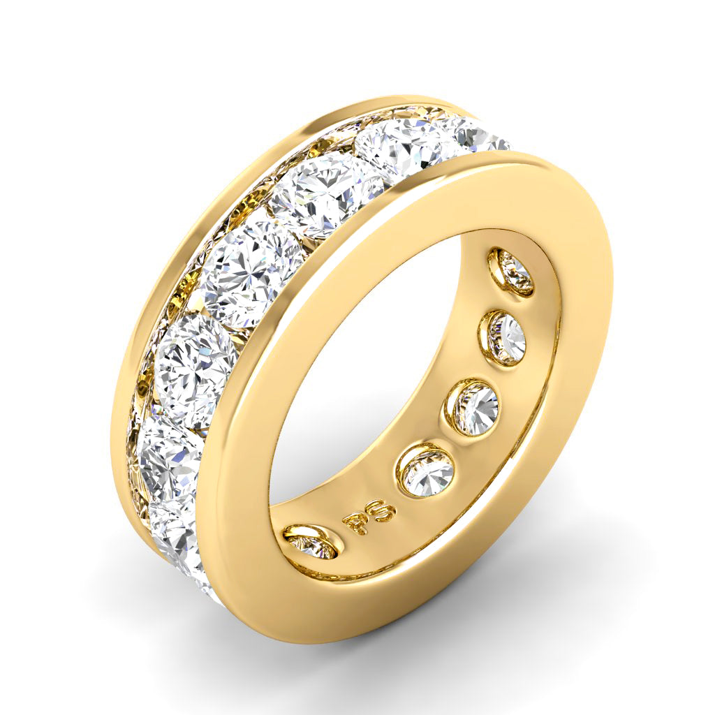 2.00-6.00 CT Round Cut Diamonds - Eternity Ring