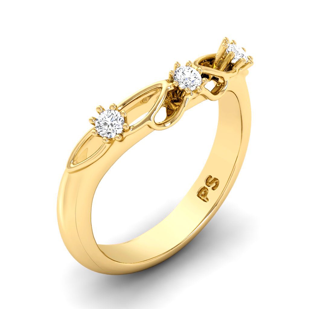 0.10 CT Round Cut Natural Diamonds - Wedding Band