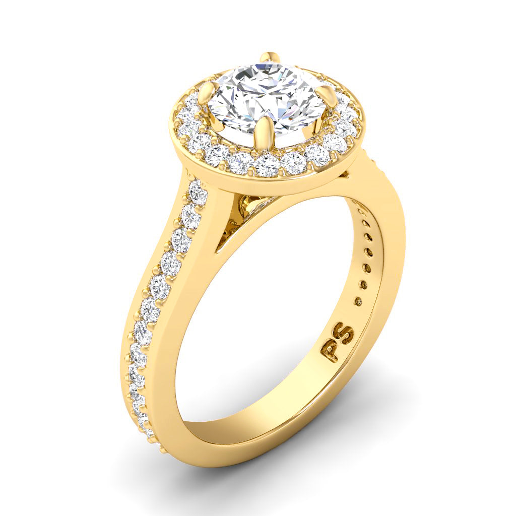 0.70-1.85 CT Round Cut Diamonds - Engagement Ring