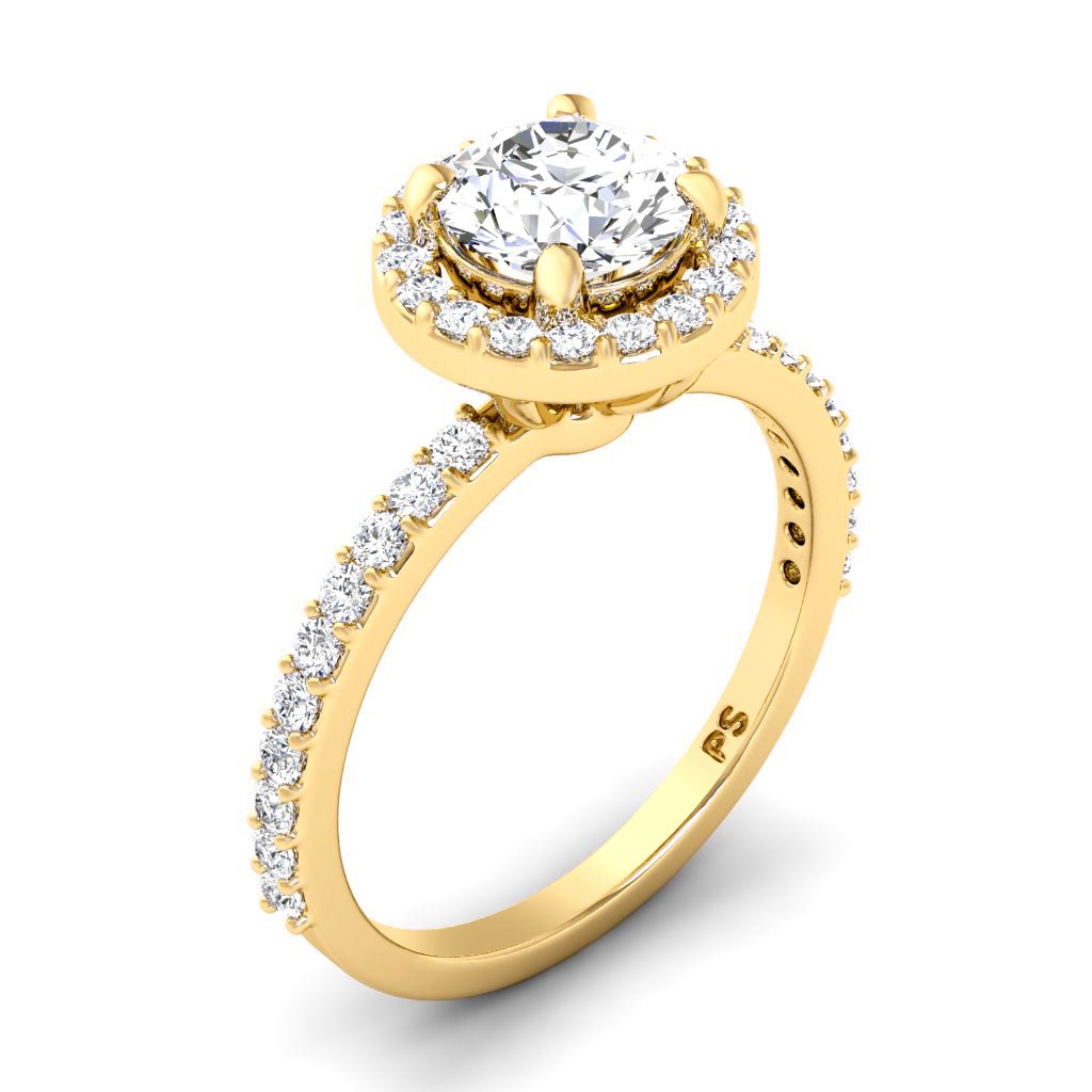 0.90-6.40 CT Round Cut Diamonds - Engagement Ring
