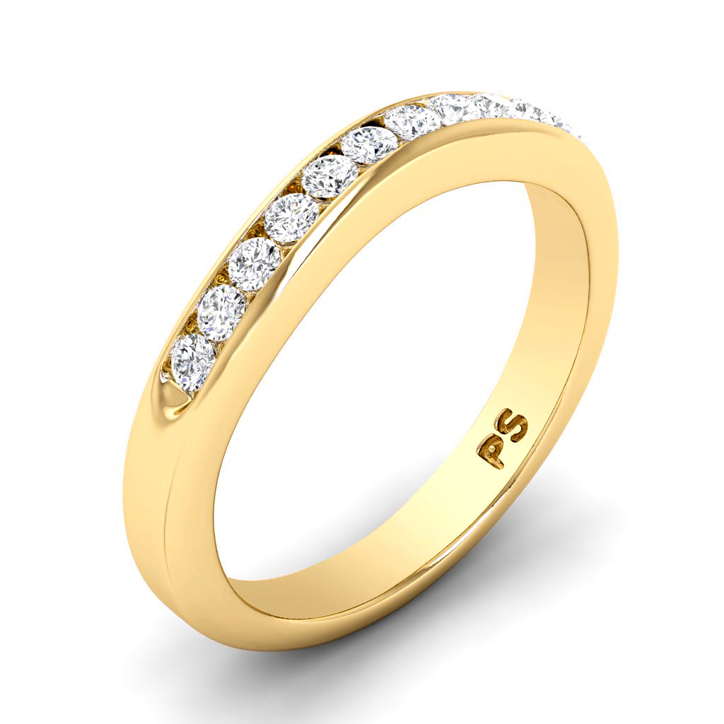 0.30 CT Round Cut Natural Diamonds - Wedding Band