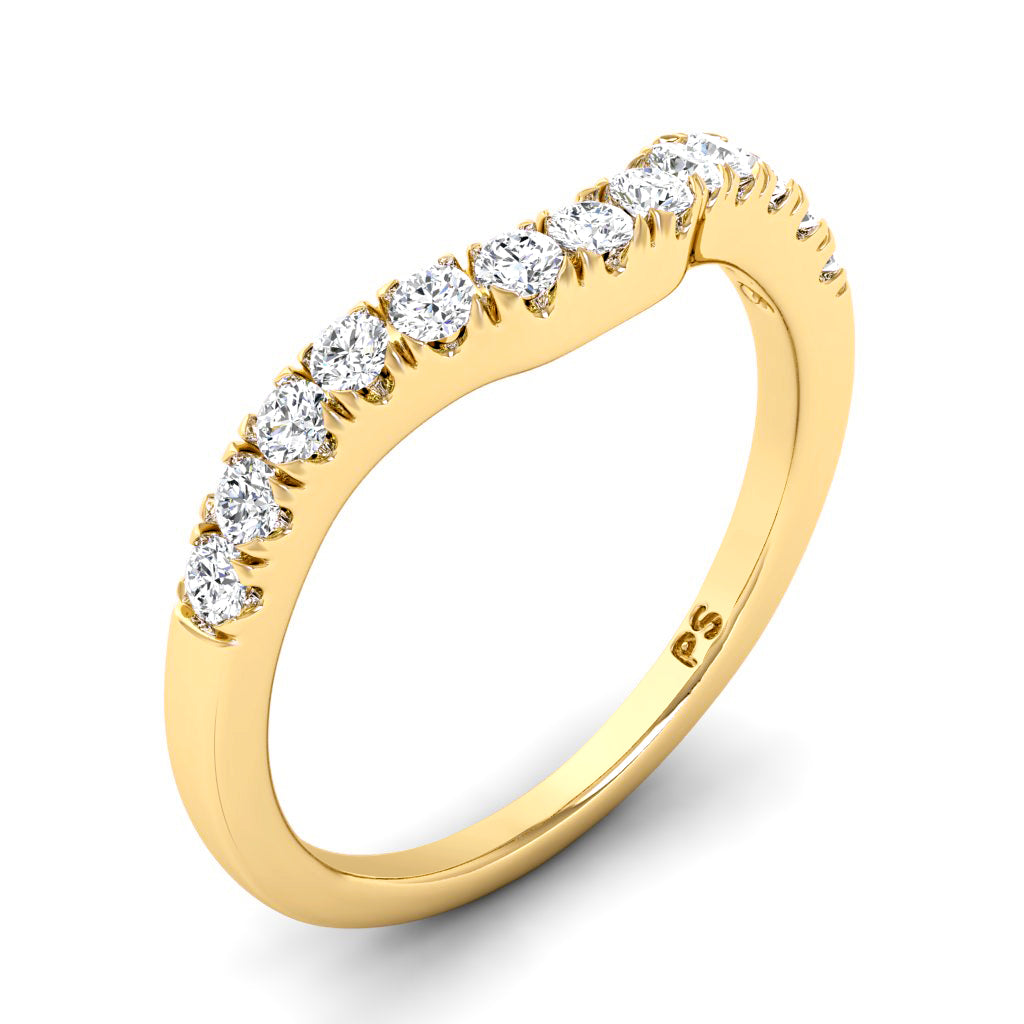 0.30 CT Round Cut Natural Diamonds - Wedding Band