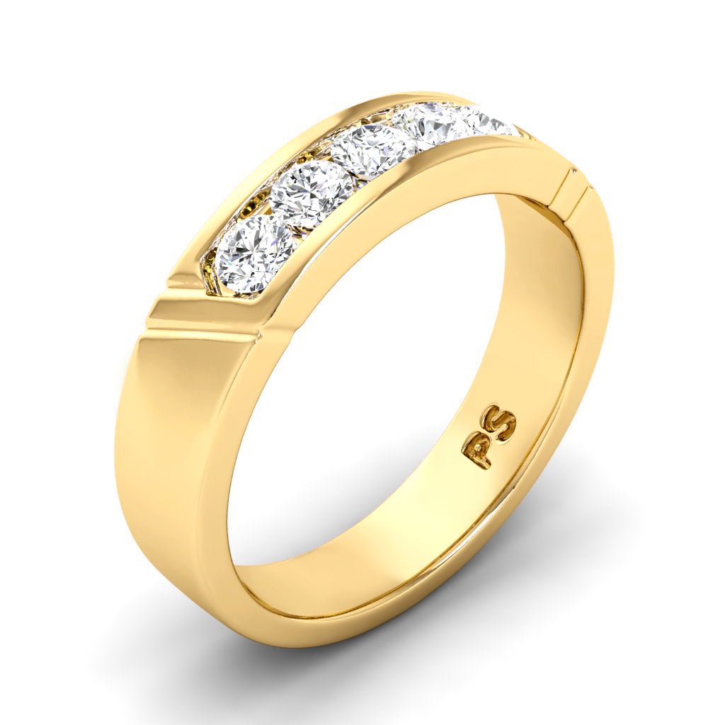 0.35 CT Round Cut Natural Diamonds - Wedding Band - Primestyle.com