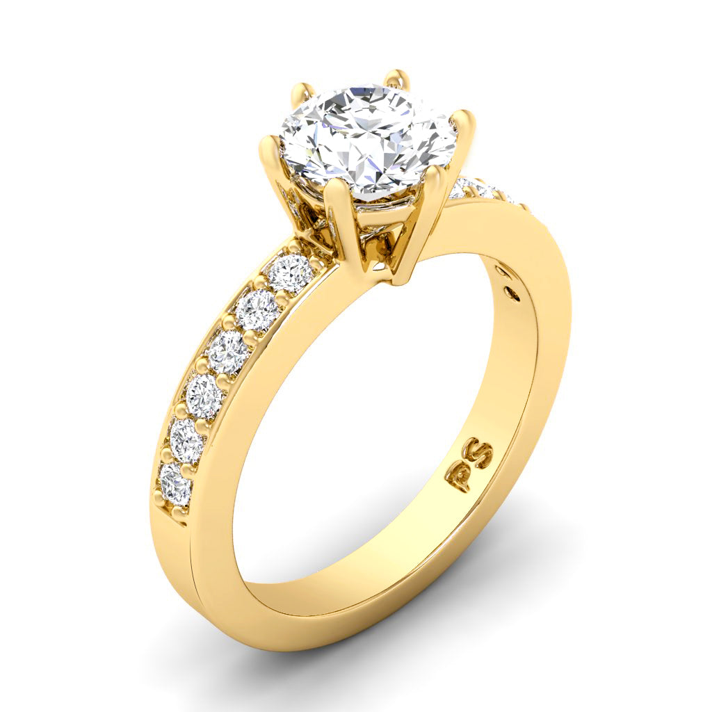 0.60-1.75 CT Round Cut Natural Diamonds - Engagement Ring