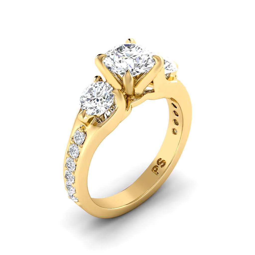 1.55 - 7.05 CT Round Cut Diamonds - Engagement Ring - Primestyle.com