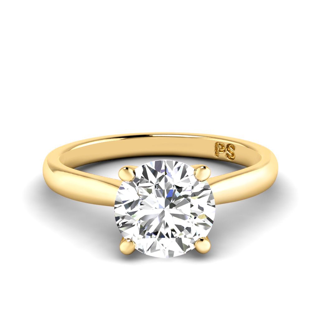 0.50 - 3.00 CT Round Cut Lab Grown Diamonds - Solitaire Ring - Primestyle.com