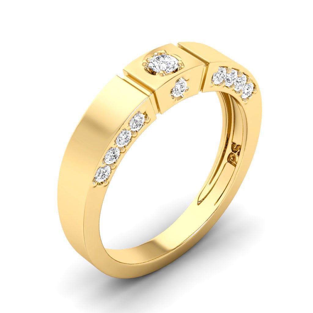 0.40 CT Round Cut Natural Diamonds - Wedding Band - Primestyle.com