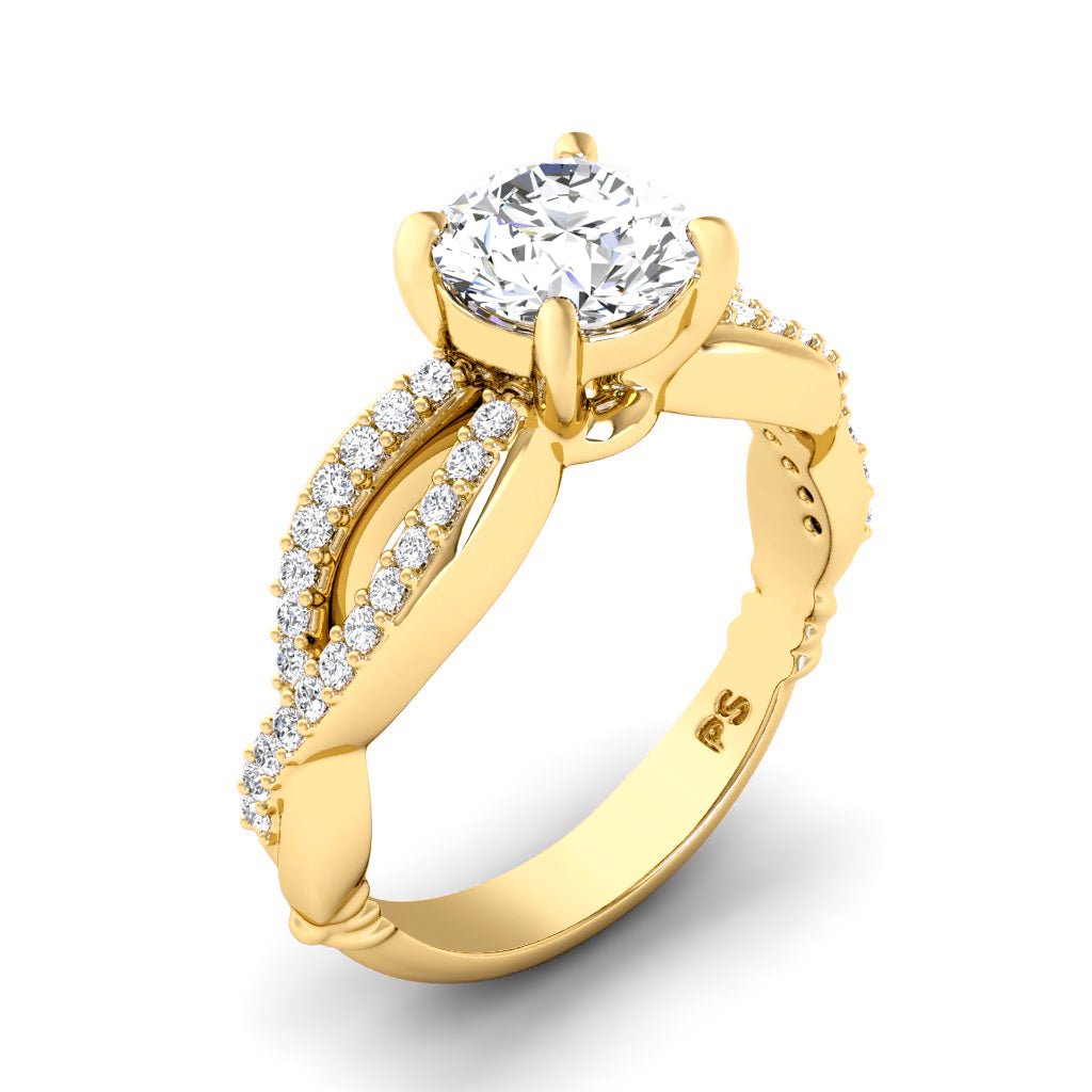 0.70-6.20 CT Round Cut Lab Grown Diamonds - Engagement Ring