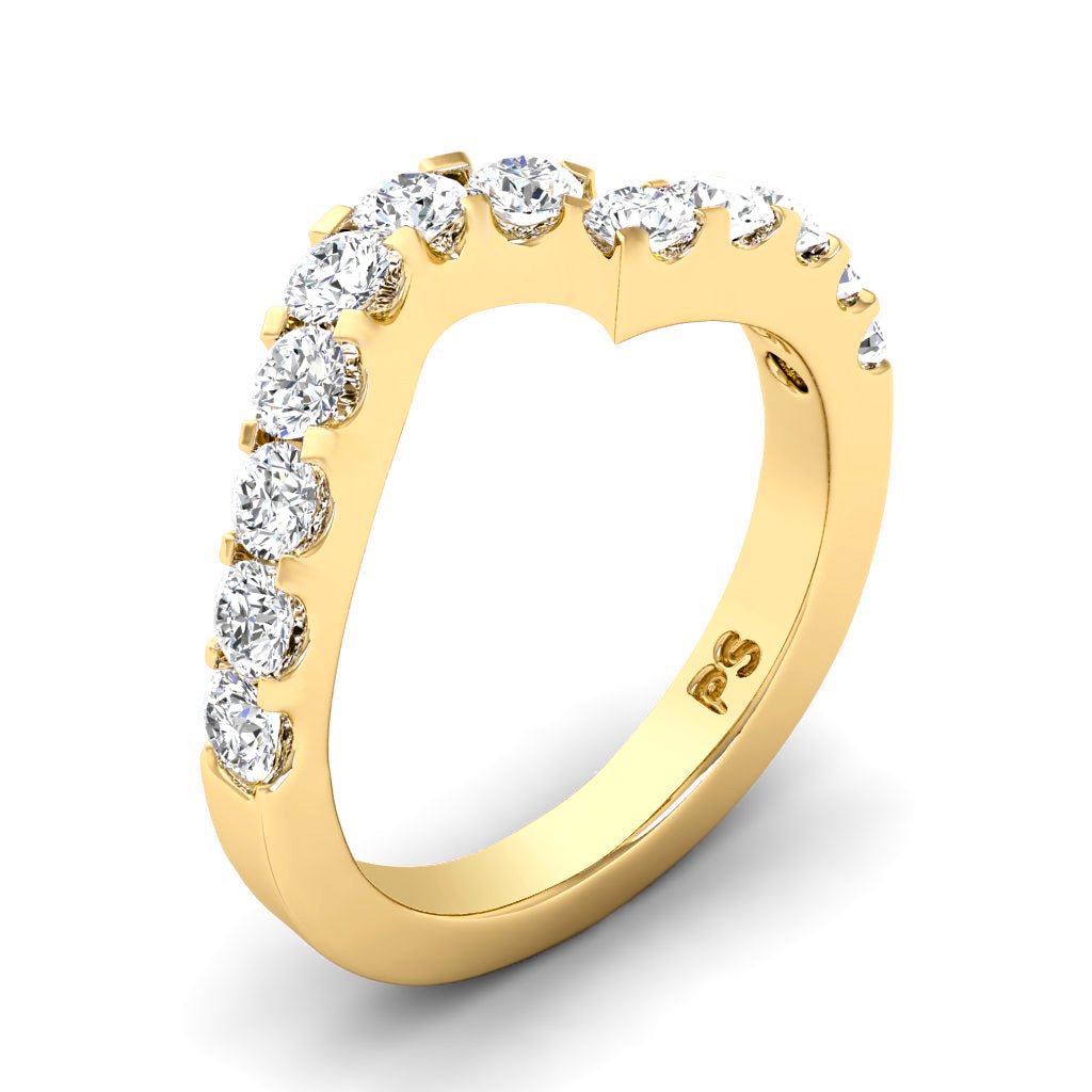 1.10 CT Round Cut Natural Diamonds - Wedding Band