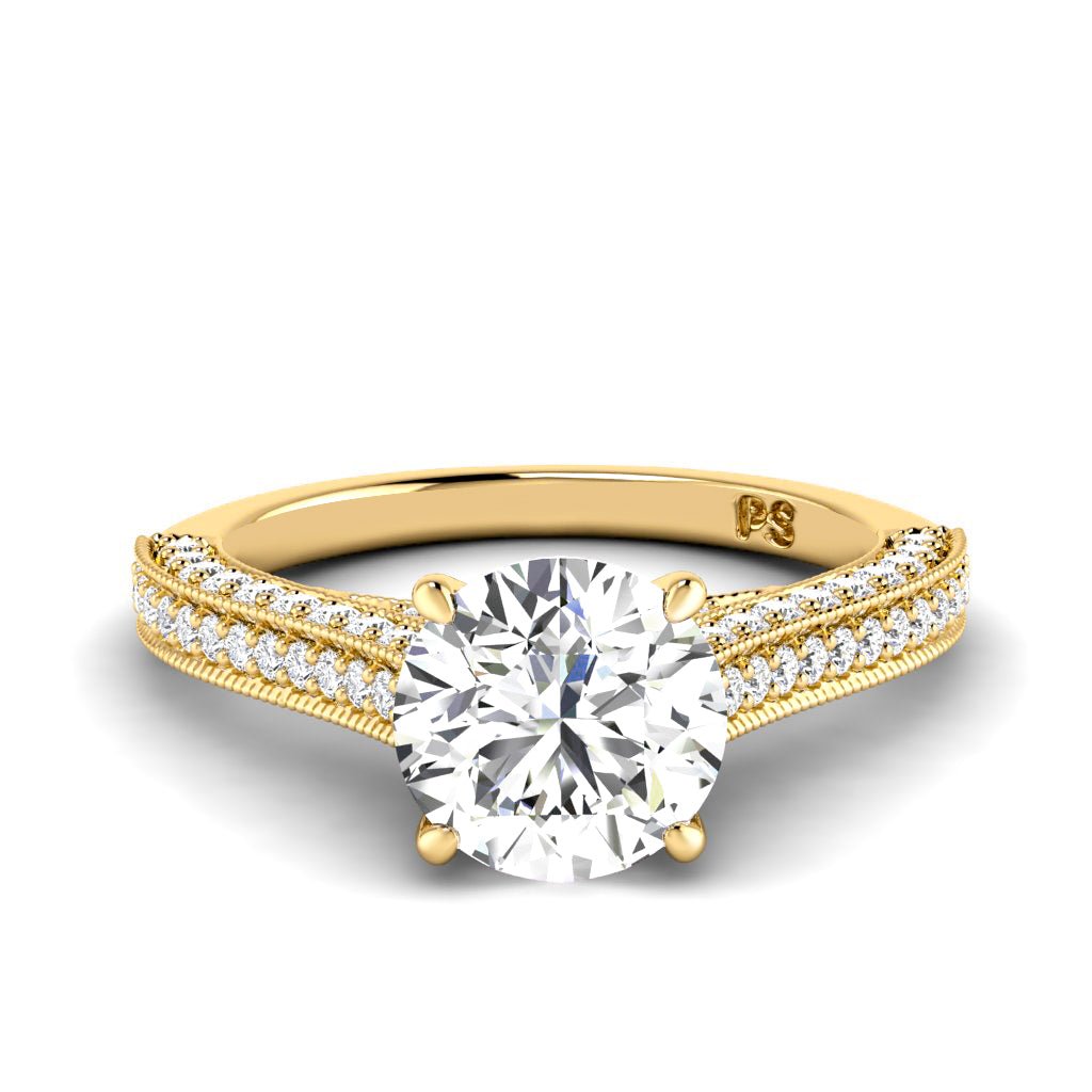 1.15-6.65 CT Round Cut Lab Grown Diamonds - Engagement Ring