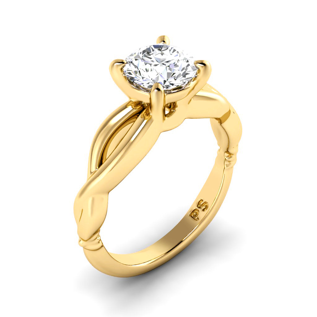 0.35-1.50 CT Round Cut Diamonds - Solitaire Ring