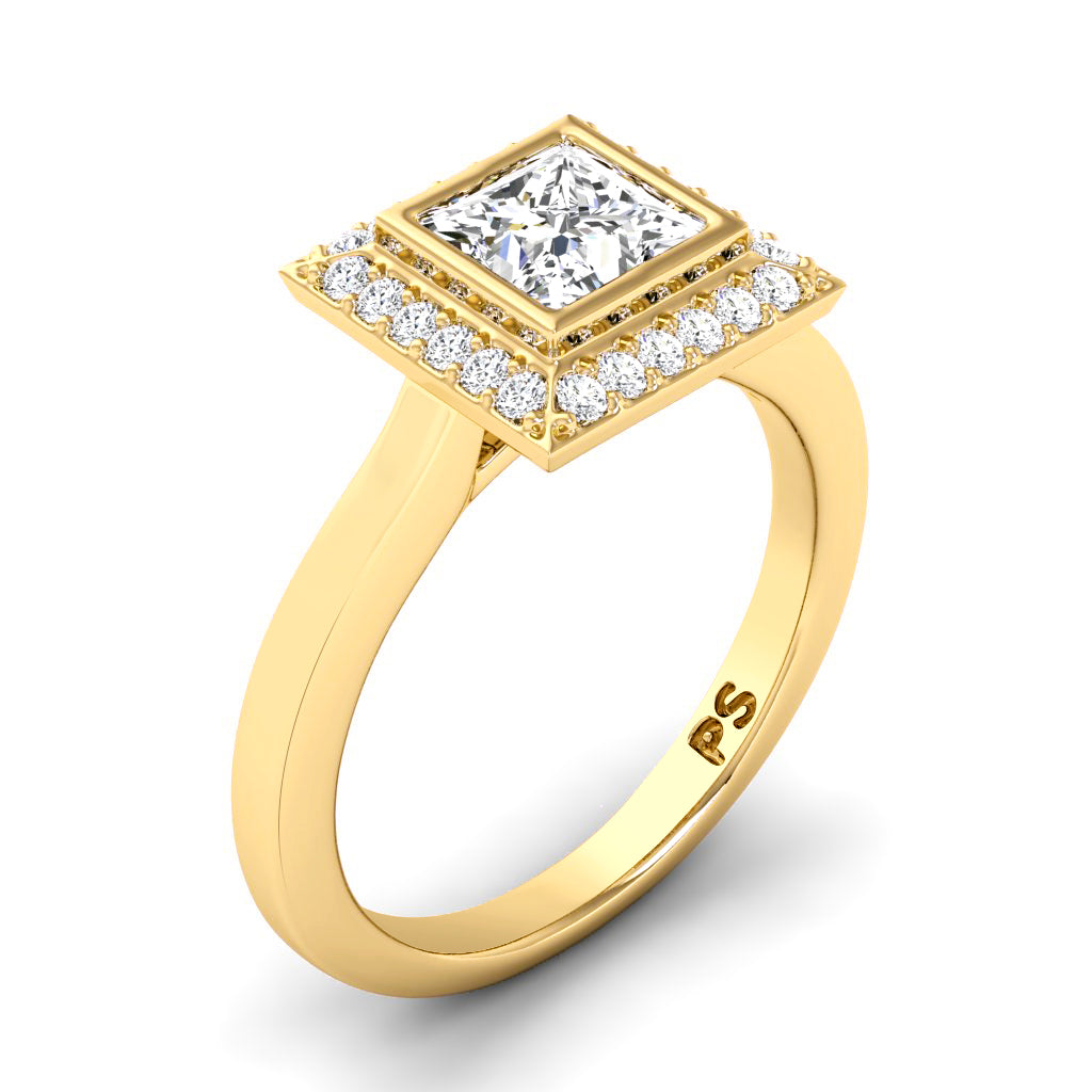 0.49-1.64 CT Round & Princess Cut Diamonds - Engagement Ring