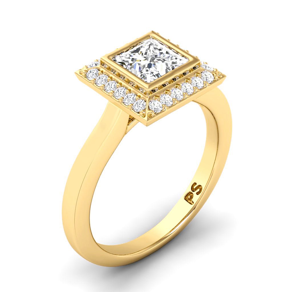 0.49-1.64 CT Princess & Round Cut Natural Diamonds - Engagement Ring
