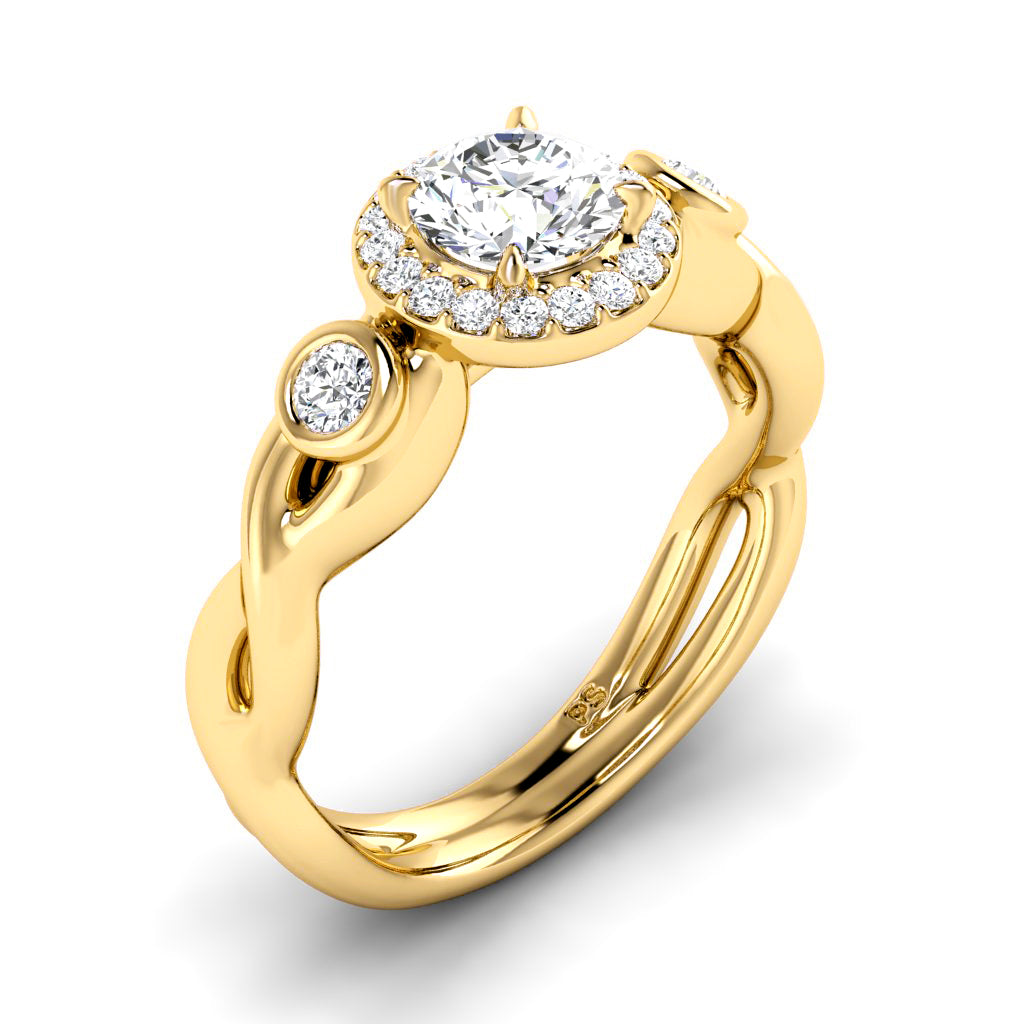 0.62-1.77 CT Round Cut Natural Diamonds - Engagement Ring