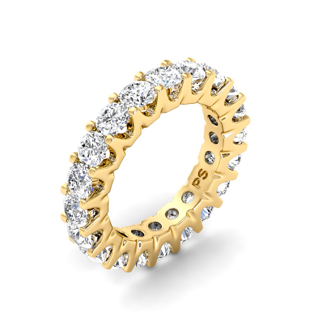 2.00-6.00 CT Round Cut Diamonds - Eternity Ring