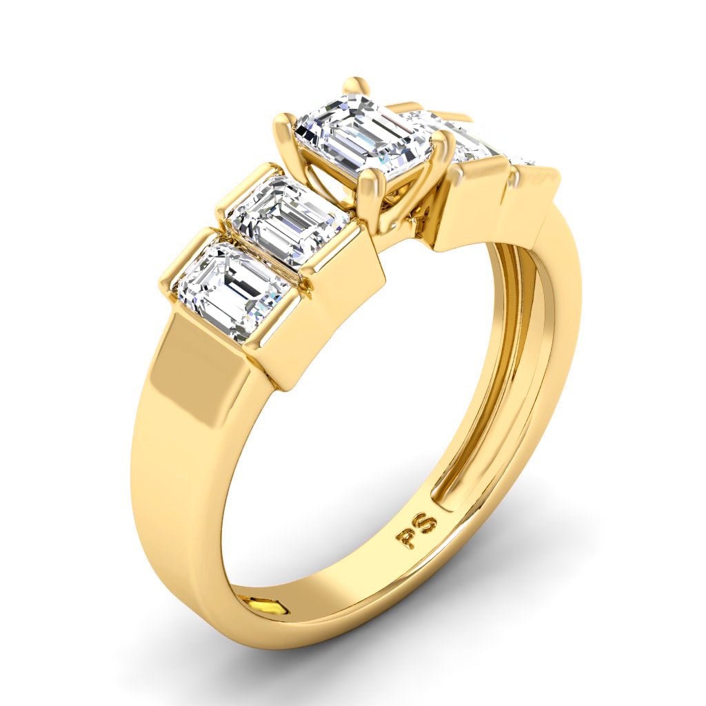 1.80 - 7.30 CT Emerald Cut Diamonds - Engagement Ring - Primestyle.com