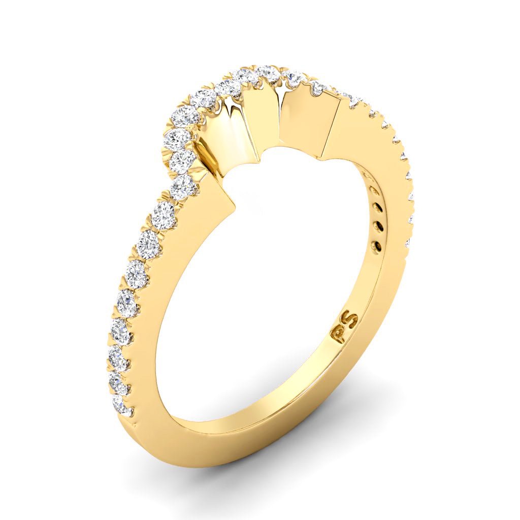0.30 CT Round Cut Natural Diamonds - Wedding Band - Primestyle.com