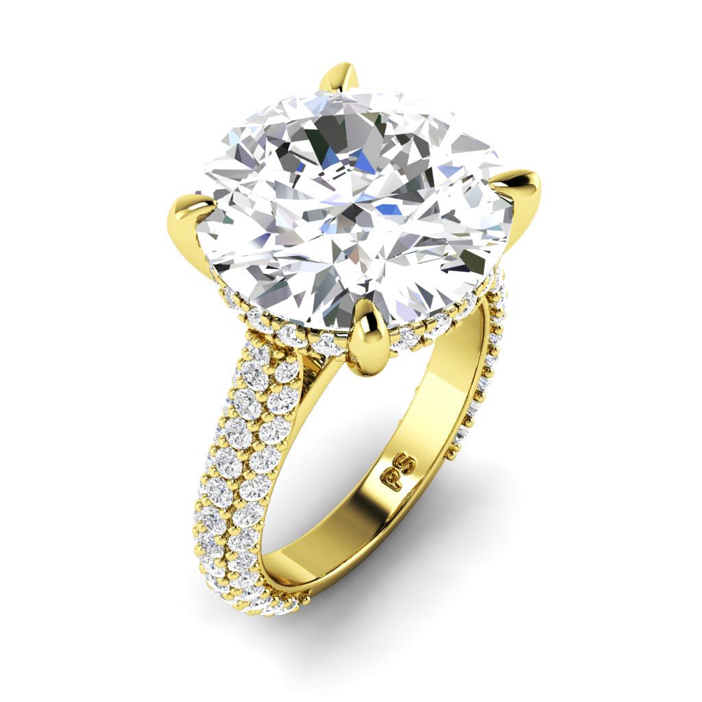 11.90 CT Round Cut Diamonds - Engagement Ring - Primestyle.com