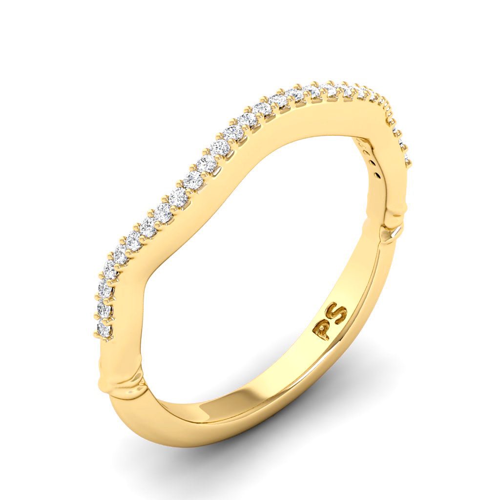 0.15 CT Round Cut Lab Grown Diamonds - Wedding Band - Primestyle.com