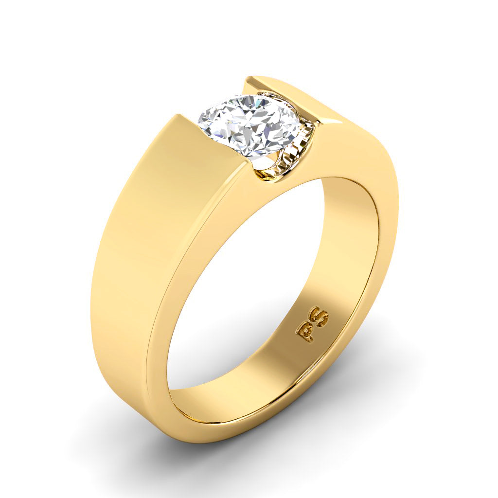 0.35-1.50 CT Round Cut Diamonds - Solitaire Ring