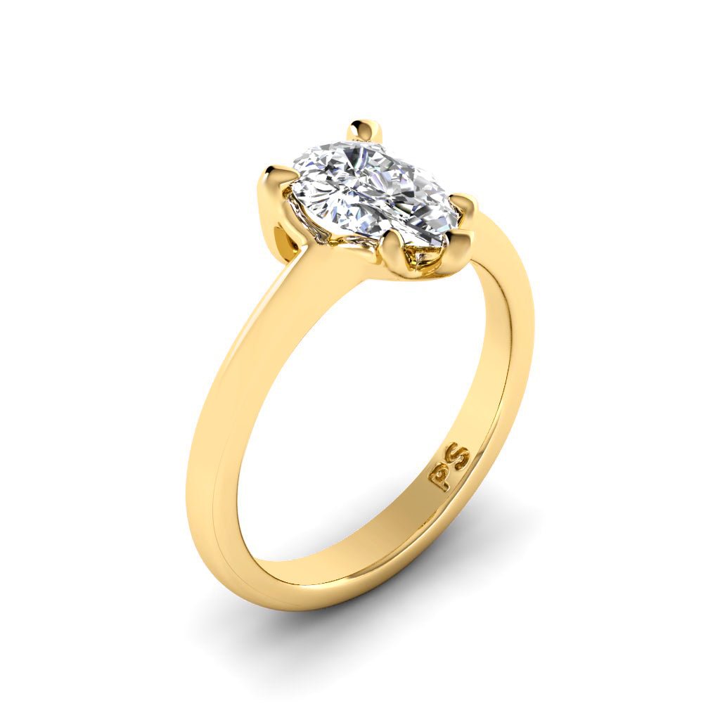 0.35-1.50 CT Pear Cut Natural Diamonds - Solitaire Rings