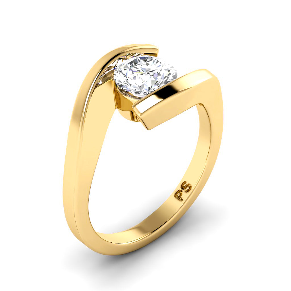 0.50-3.00 CT Round Cut Lab Grown Diamonds - Solitaire Ring