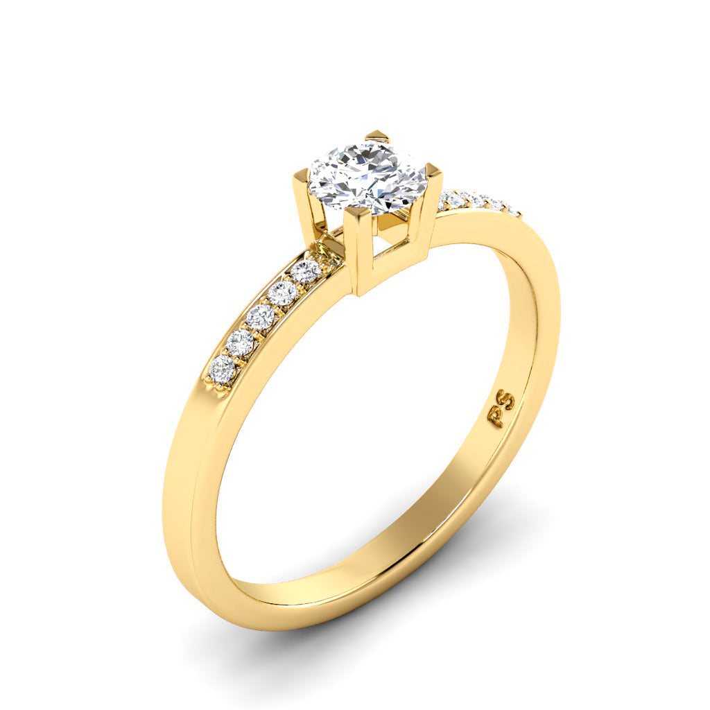 0.45-1.60 CT Round Cut Natural Diamonds - Engagement Ring