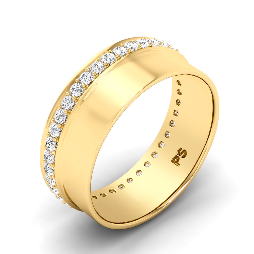 0.75 CT Round Cut Diamonds - Wedding Band