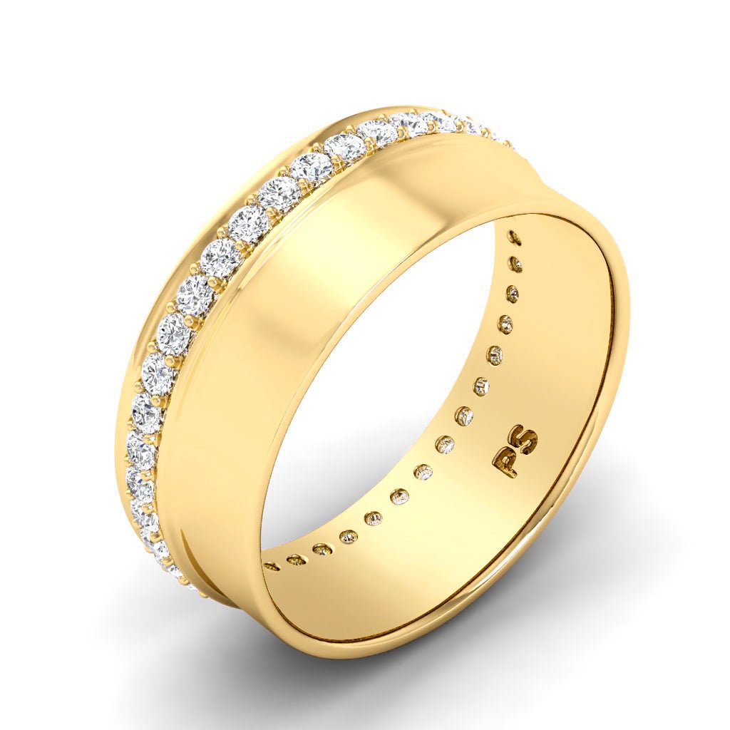 0.75 CT Round Cut Natural Diamonds - Wedding Band