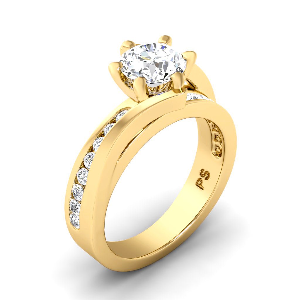 0.85-6.35 CT Round Cut Lab Grown Diamonds - Engagement Ring