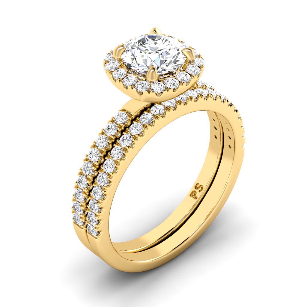 1.15 - 6.65 CT Round Cut Diamonds - Bridal Set - Primestyle.com