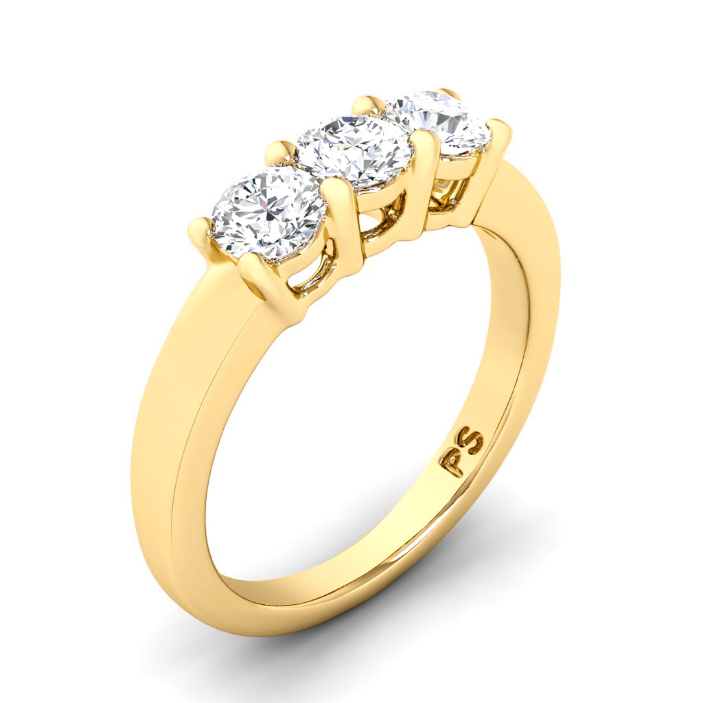 0.60 CT Round Cut Natural Diamonds - Wedding Band