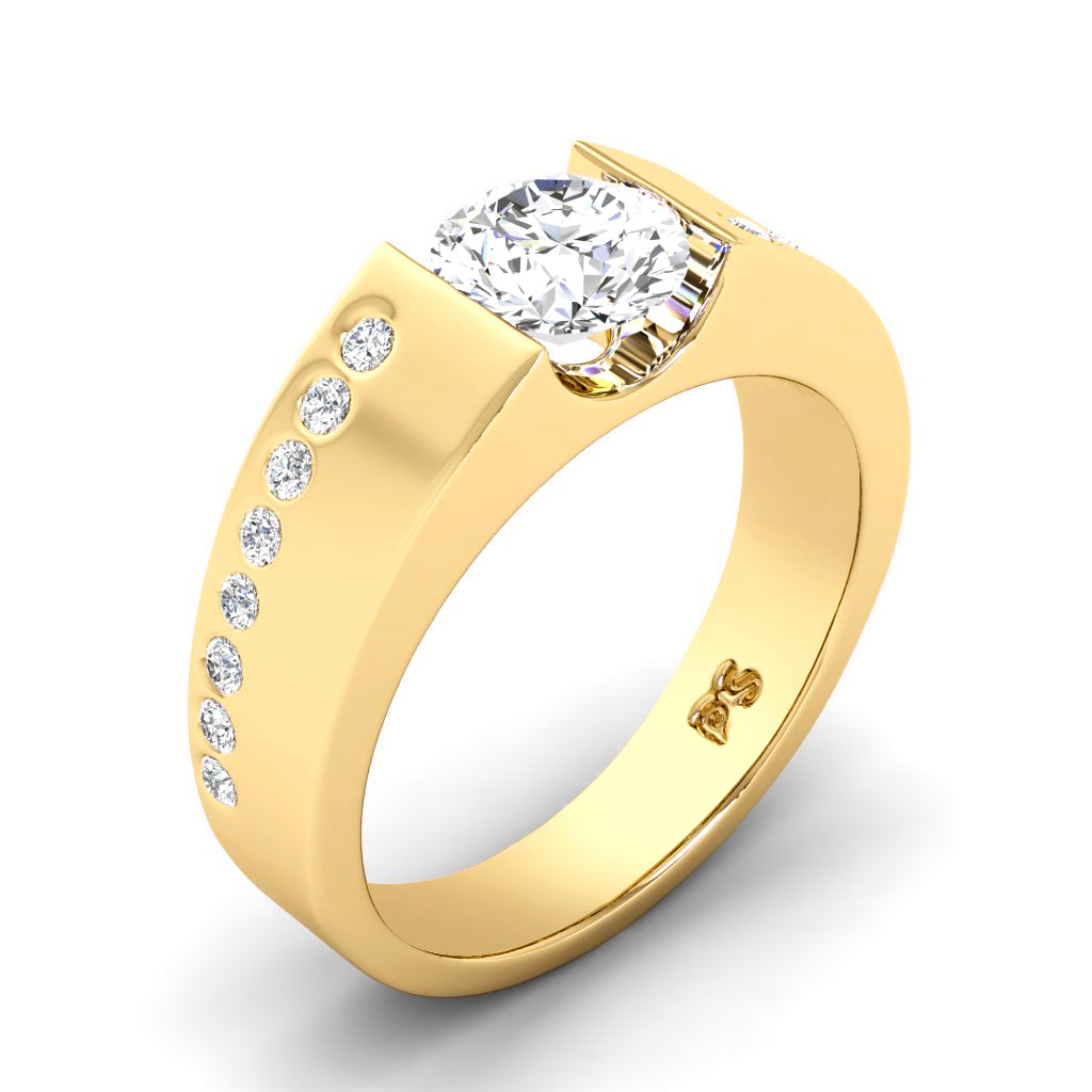 0.55-1.70 CT Round Cut Natural Diamonds - Engagement Ring