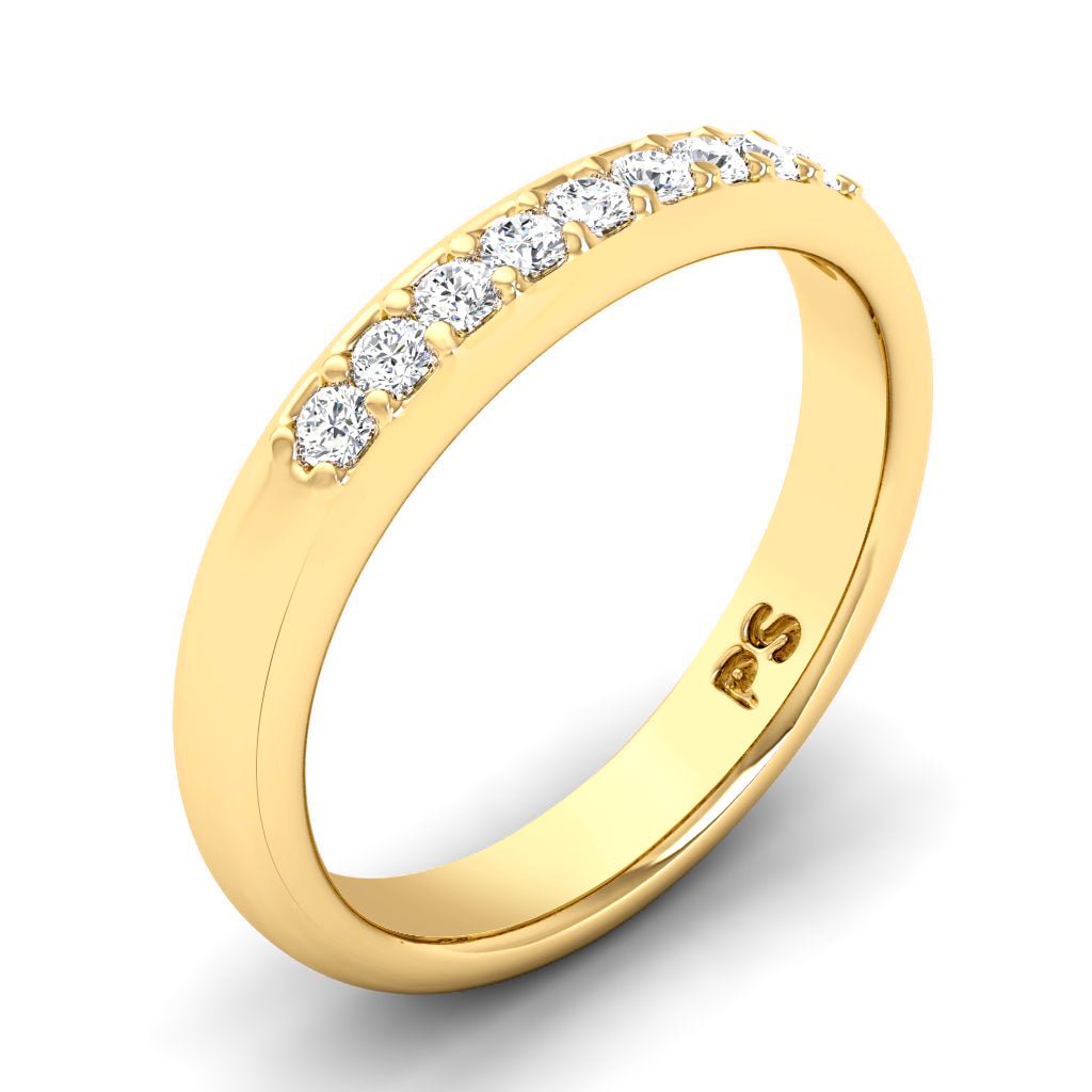 0.15 CT Round Cut Natural Diamonds - Wedding Band - Primestyle.com