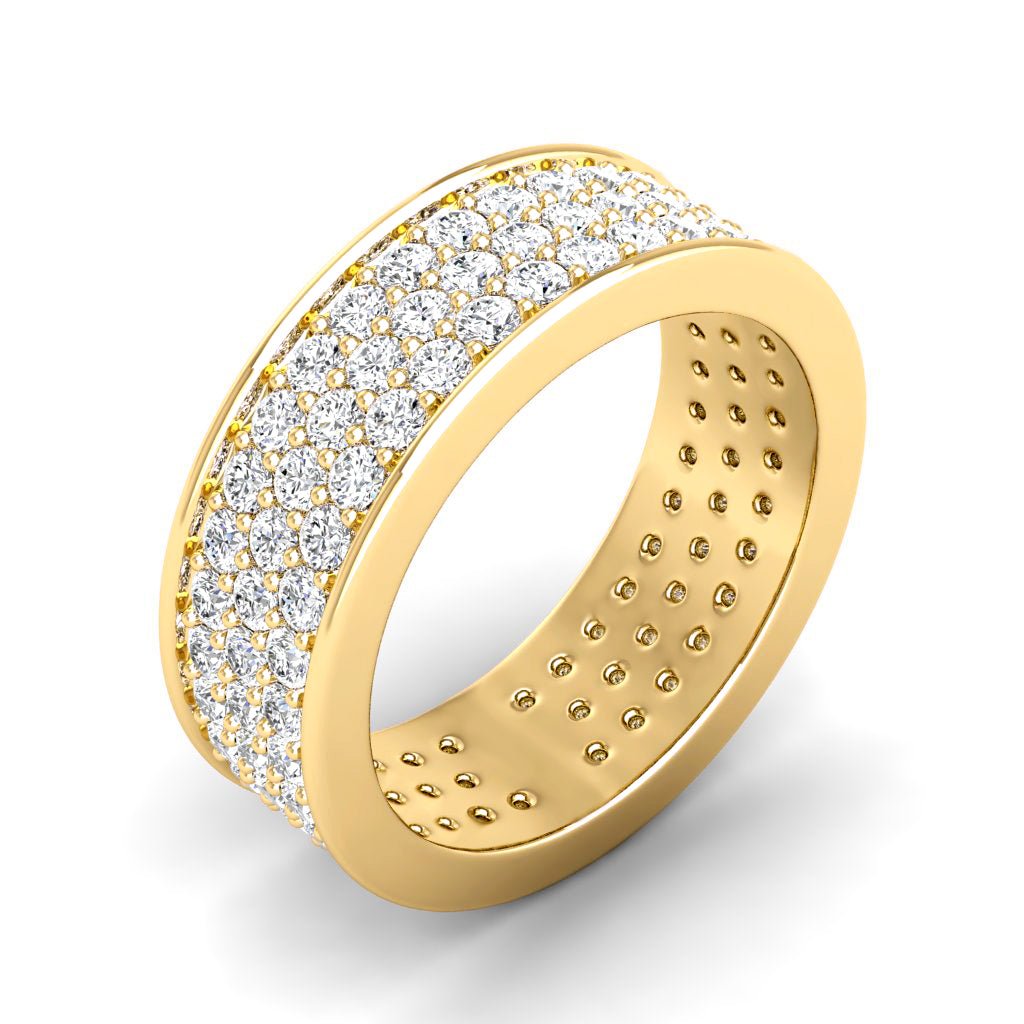 2.20 CT Round Cut Natural Diamonds - Eternity Rings