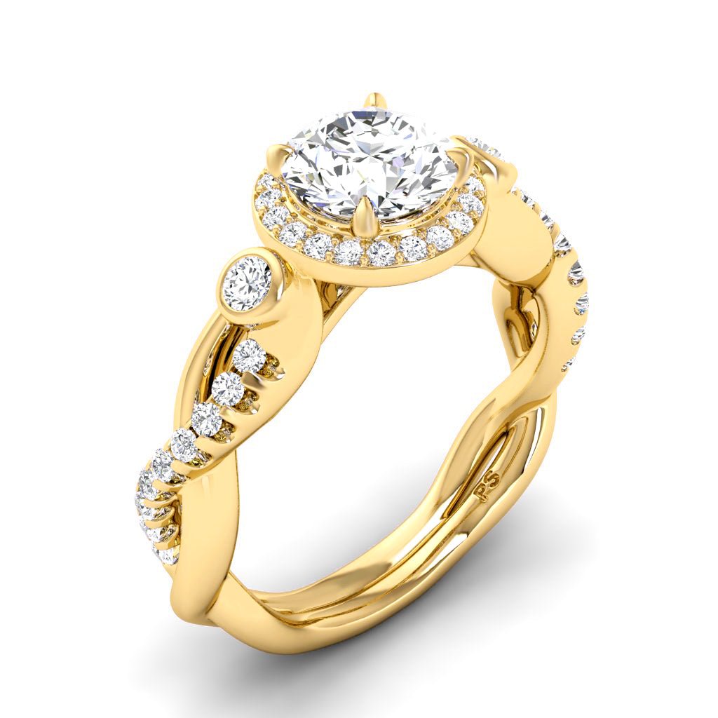 0.97-6.47 CT Round Cut Lab Grown Diamonds - Engagement Ring