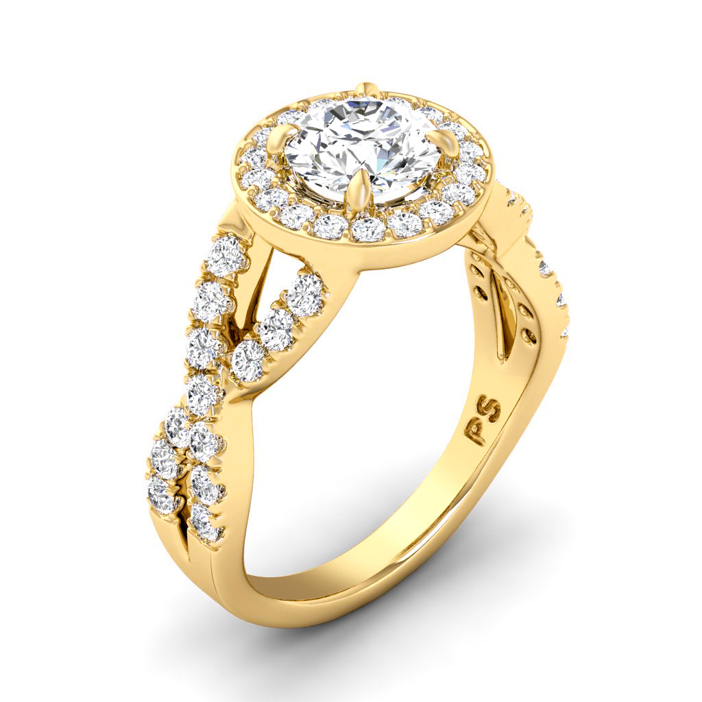 1.00-2.15 CT Round Cut Diamonds - Engagement Ring