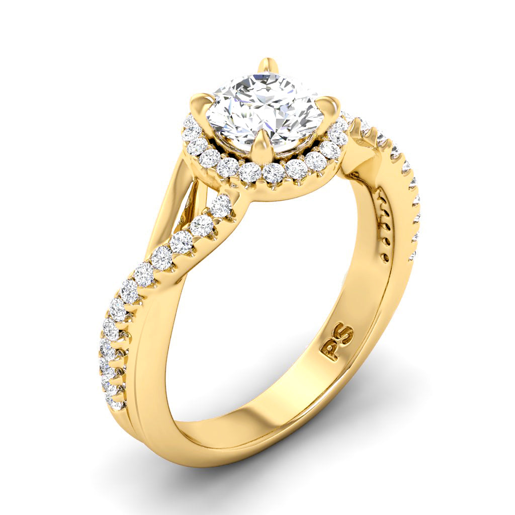 0.60-1.75 CT Round Cut Diamonds - Engagement Ring