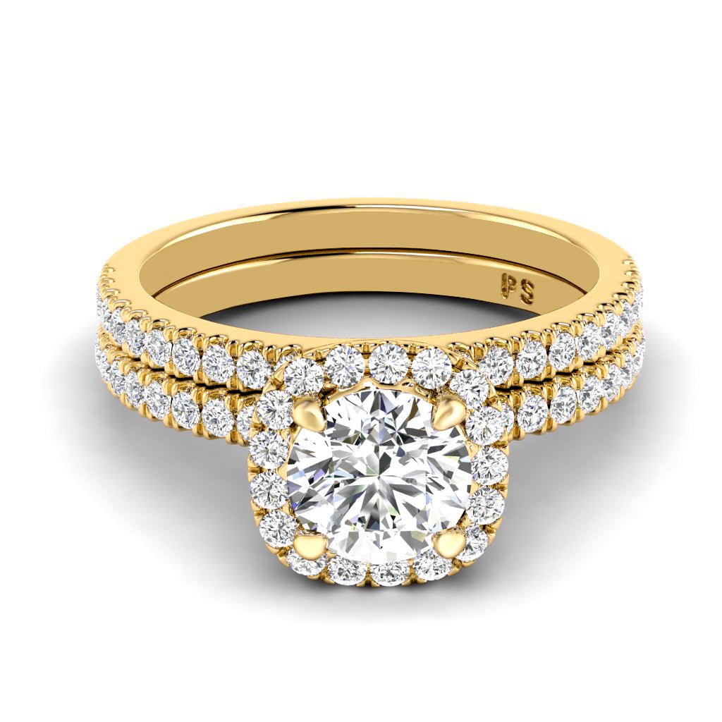 1.15 - 6.65 CT Round Cut Diamonds - Bridal Set - Primestyle.com