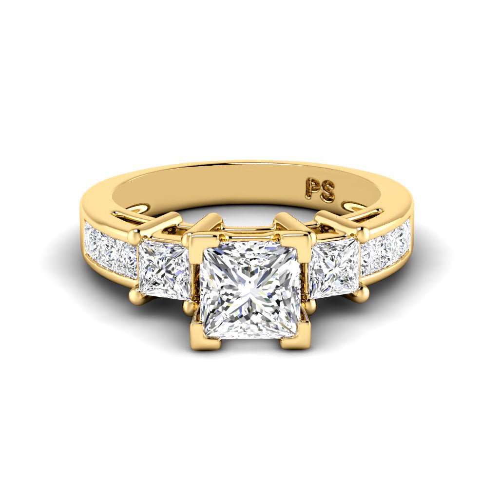 1.20 - 2.35 CT Princess Cut Natural Diamonds - Engagement Ring - Primestyle.com