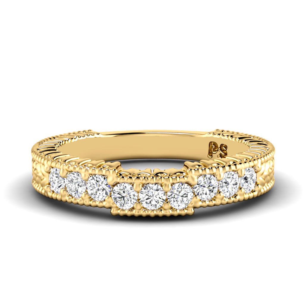 0.35 CT Round Cut Natural Diamonds - Wedding Band - Primestyle.com
